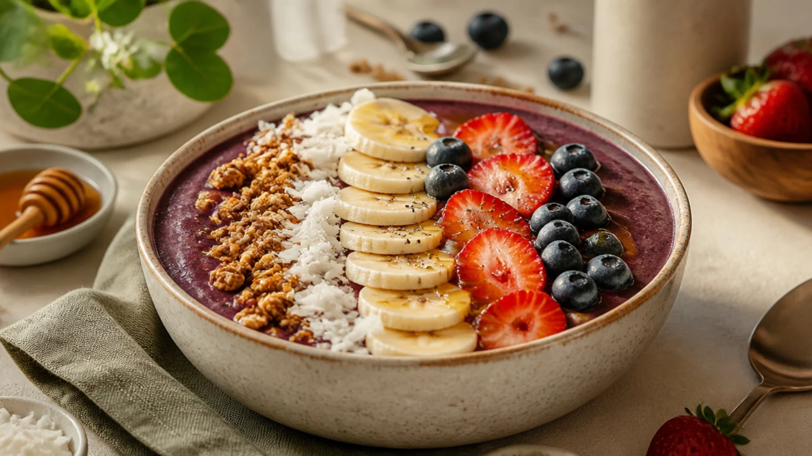 Gorgeous Acai Bowl Toppings to Try Next — acai bowl plated and ready to serve