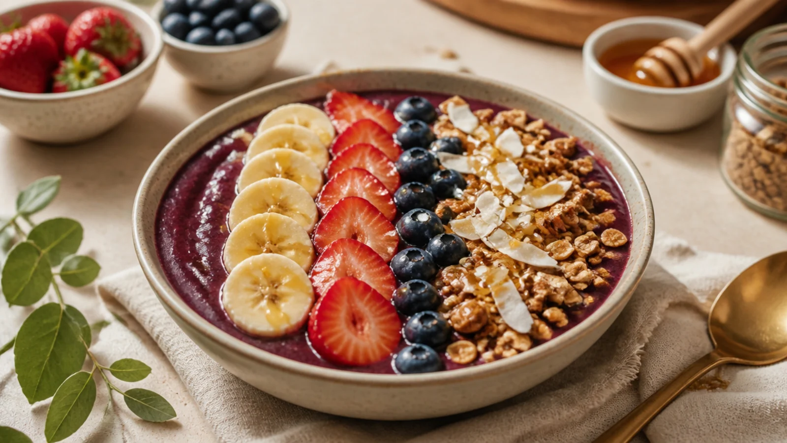 Dreamy Acai Bowl Recipes for Breakfast — acai bowl plated and ready to serve