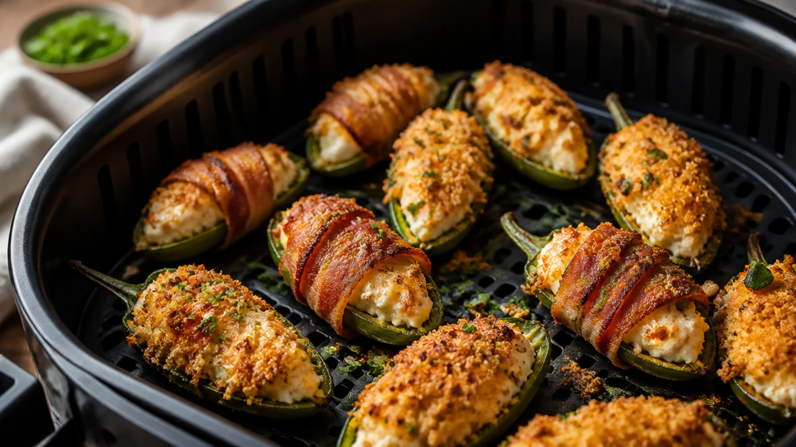 Air Fryer Jalapeno Poppers Made Simple — jalapeno poppers plated and ready to serve