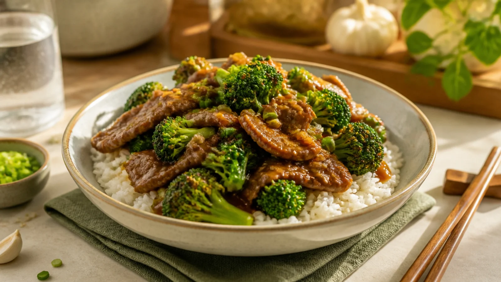 Beef and Broccoli Sauce Secrets Worth Knowing — beef and broccoli plated and ready to serve