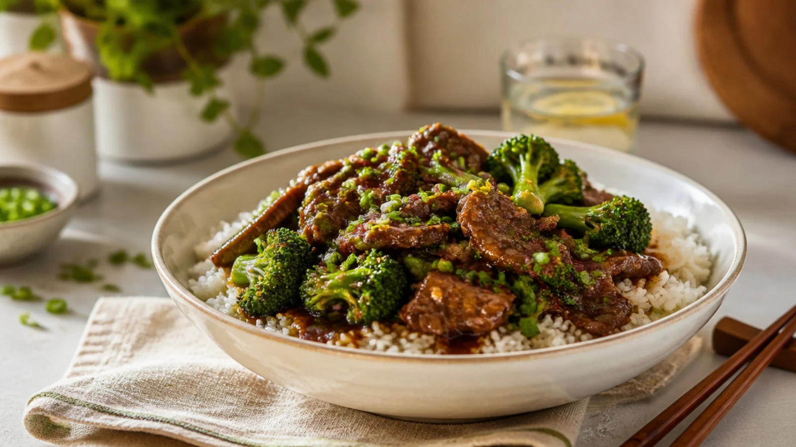 Chinese Beef and Broccoli Recipes Ranked — beef and broccoli plated and ready to serve