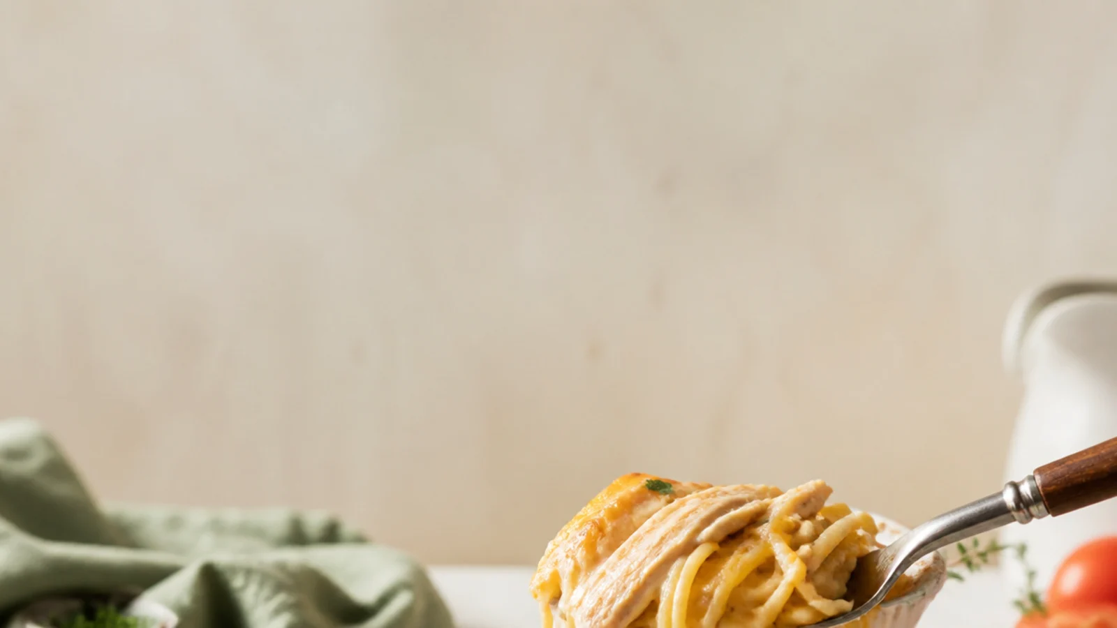 Pinterest pin for 20 Creamy Chicken Spaghetti Recipes to Crave