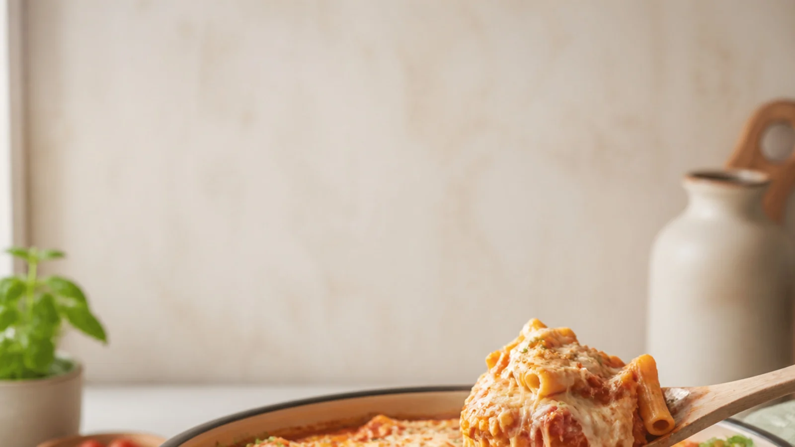 Pinterest pin for 15 Crock Pot Baked Ziti Recipes for Easy Nights