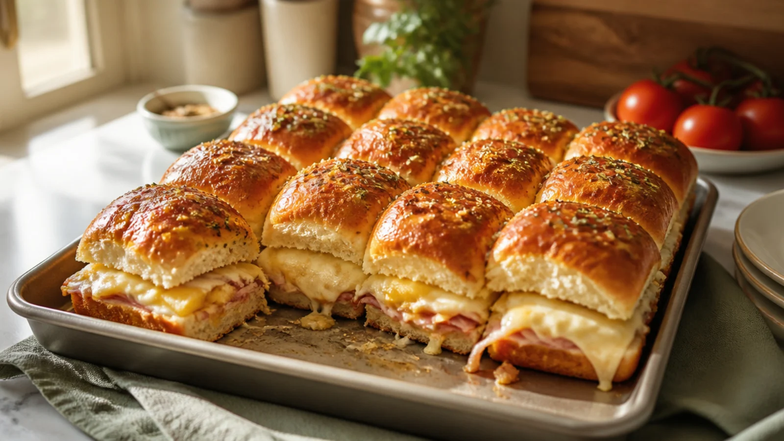 Easy Hawaiian Roll Sliders for Busy Nights — Hawaiian roll sliders plated and ready to serve