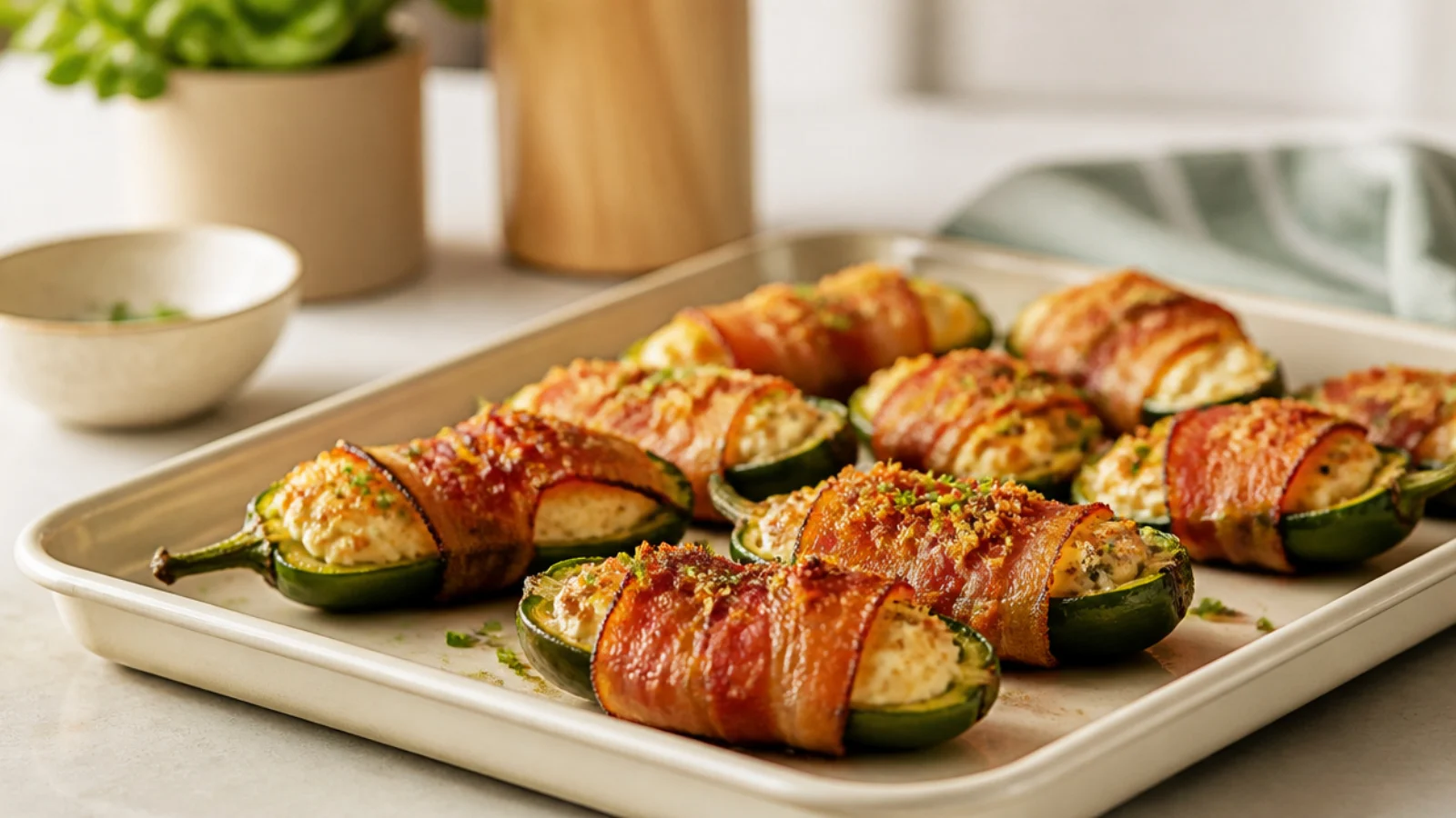 Grilled Jalapeno Poppers for Cookout Season — jalapeno poppers plated and ready to serve