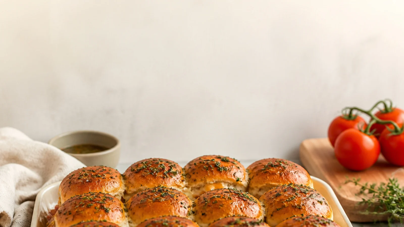 Pinterest pin for 20 Meatball Hawaiian Roll Sliders to Impress