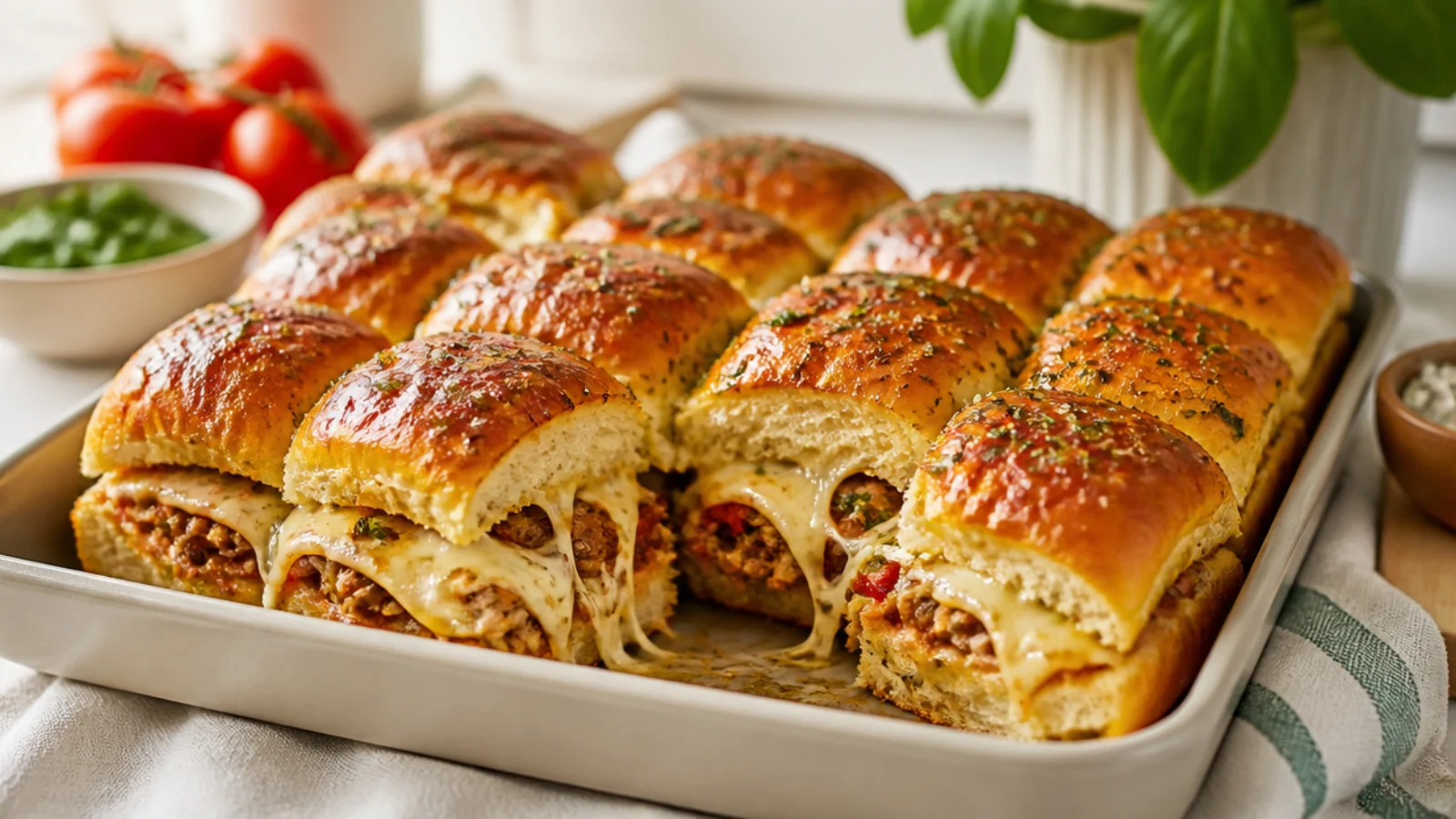 Cold Hawaiian Roll Sliders for Easy Picnics — Hawaiian roll sliders plated and ready to serve