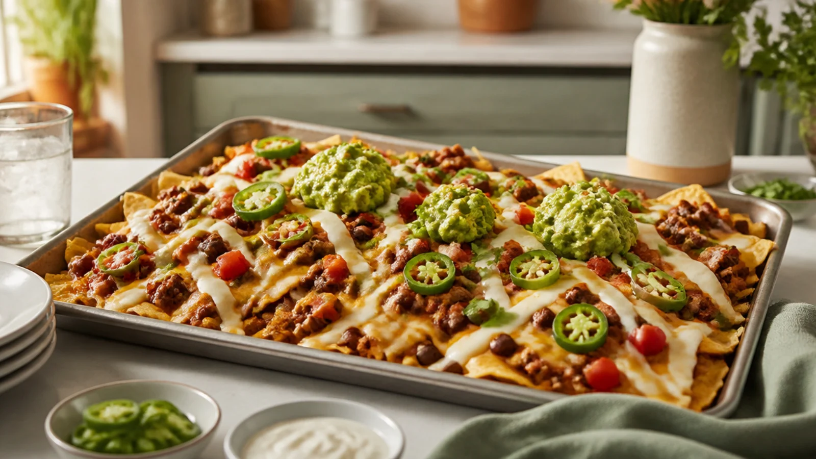 Healthy Nachos Recipes You Can Feel Good About — nachos plated and ready to serve