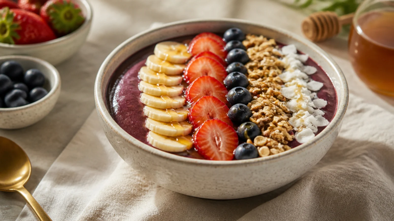 Homemade Acai Bowls for Every Week — acai bowl plated and ready to serve