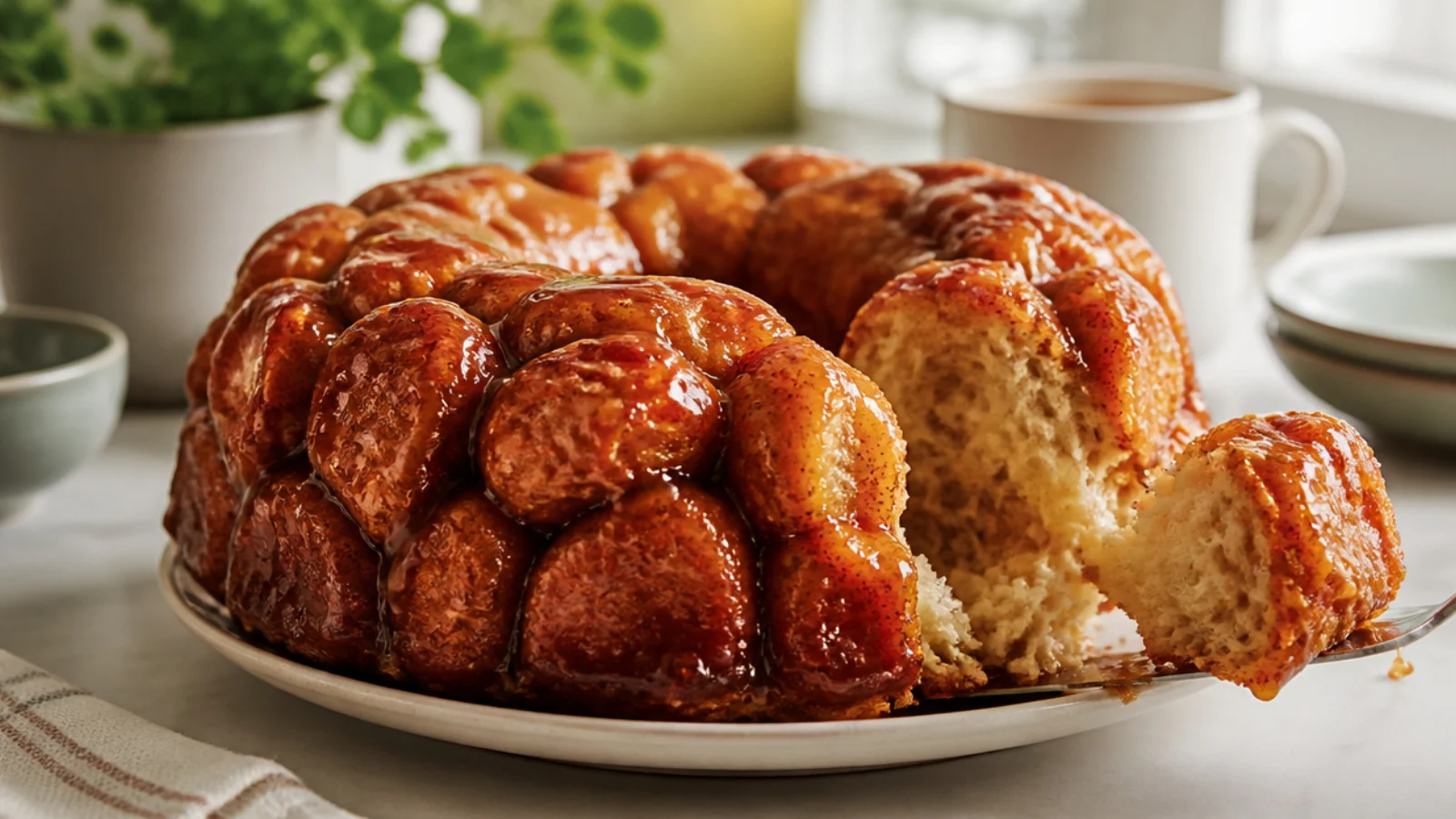 Homemade Monkey Bread Recipes Worth the Mess — monkey bread plated and ready to serve