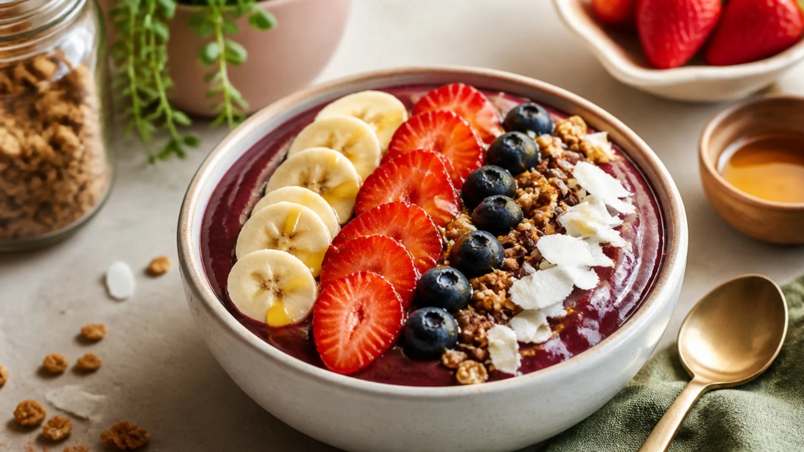 Simple Steps to a Perfect Acai Bowl — acai bowl plated and ready to serve