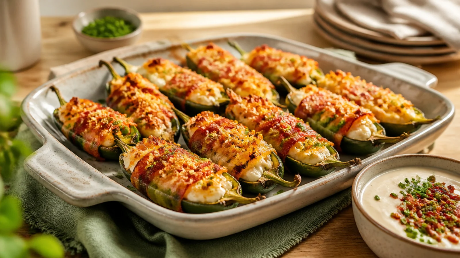 Jalapeno Popper Dips Everyone Fights Over — jalapeno poppers plated and ready to serve