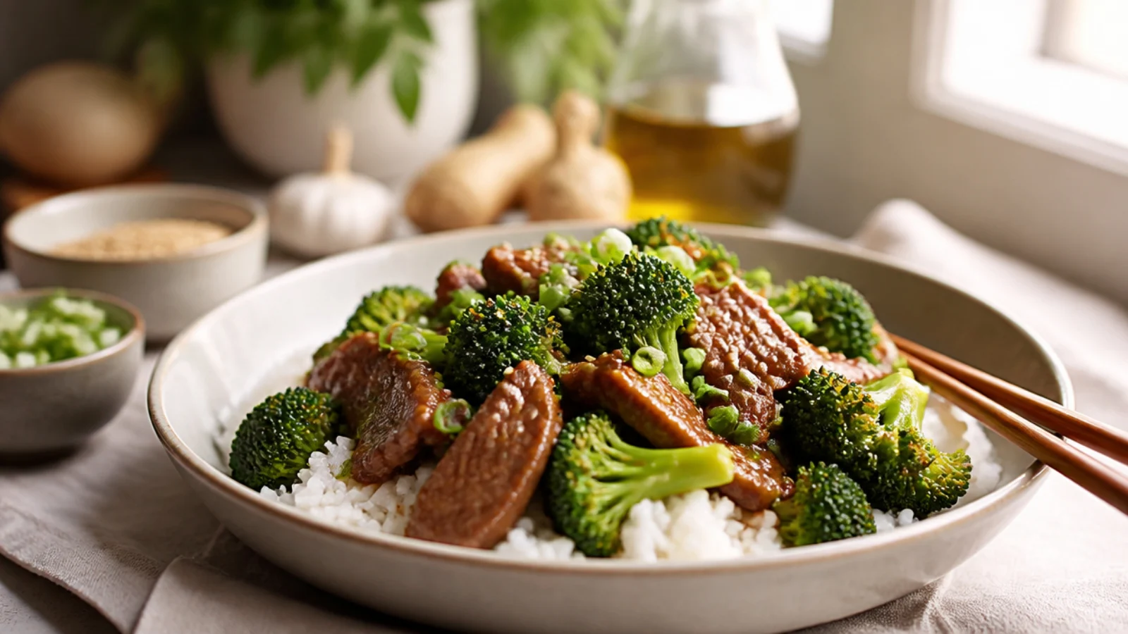 Keto Beef and Broccoli Recipes You Will Love — beef and broccoli plated and ready to serve