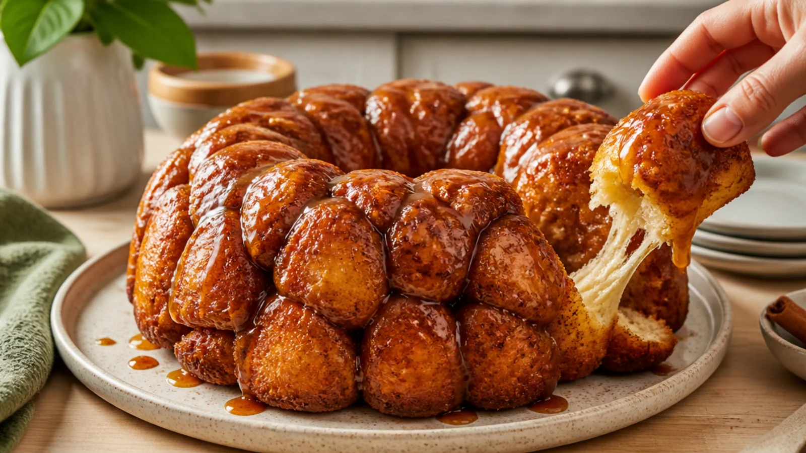 Easy Monkey Bread Recipes for Lazy Mornings — monkey bread plated and ready to serve