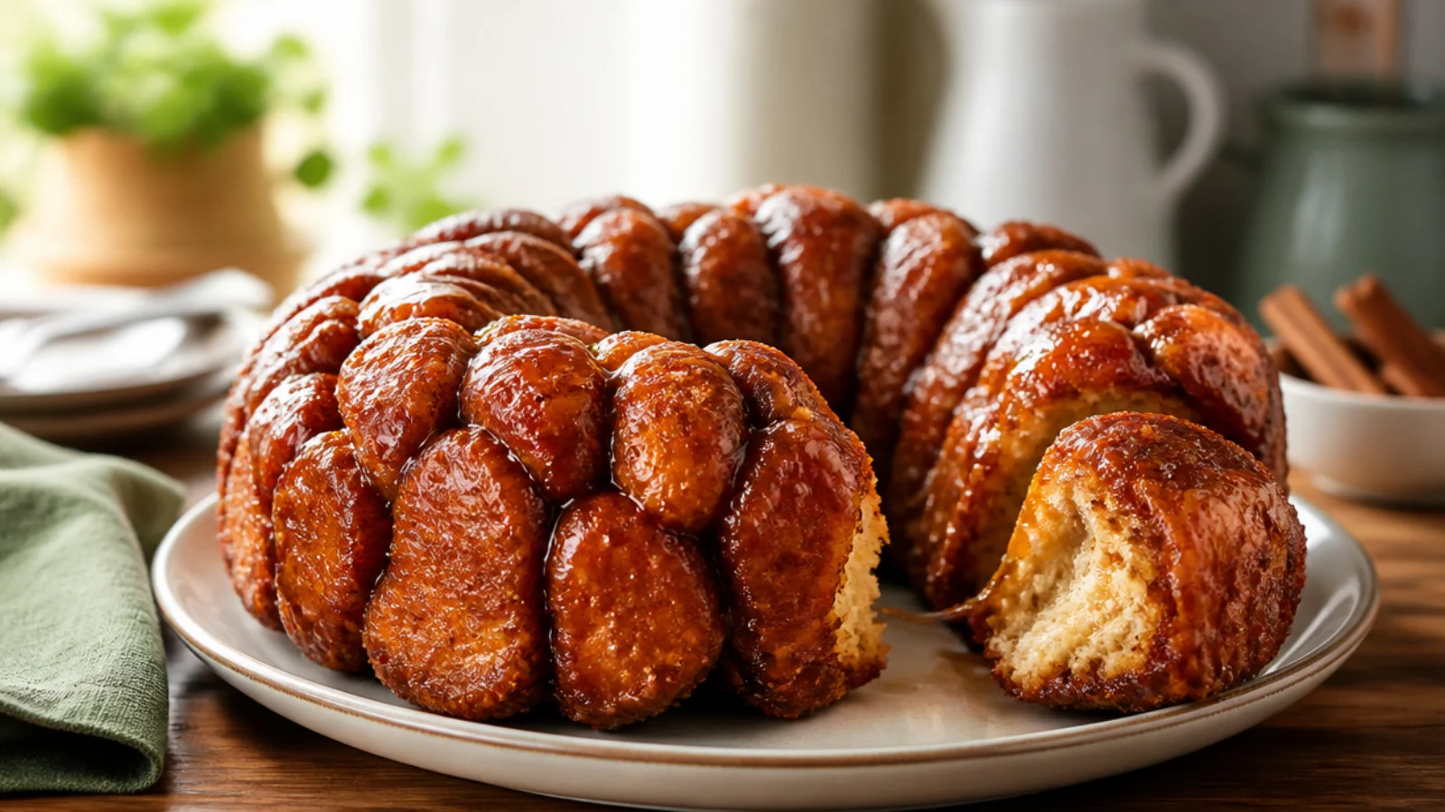 Gooey Monkey Bread Recipes for Brunch — monkey bread plated and ready to serve