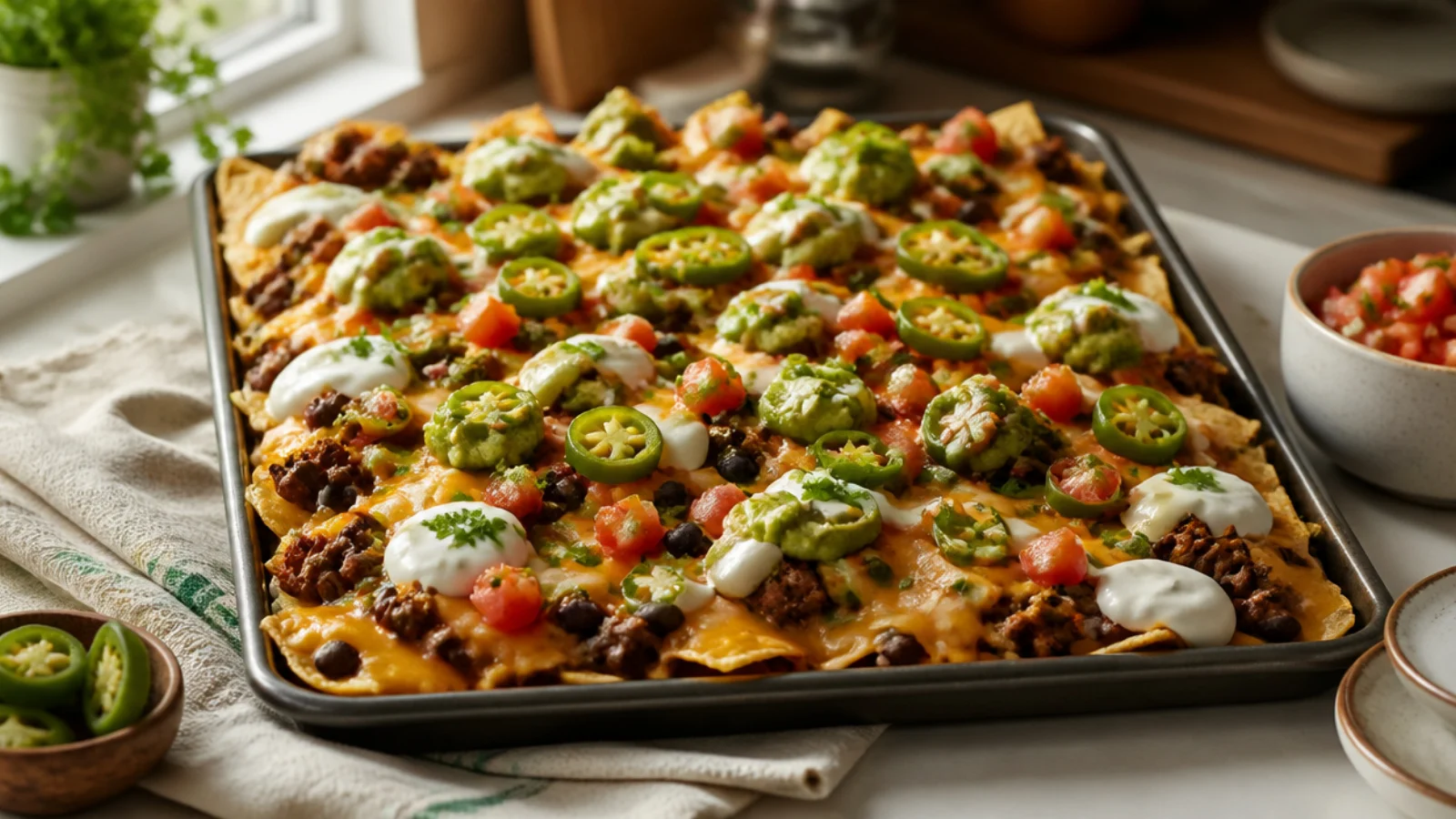 Easy Nachos Recipes for Quick Snacks — nachos plated and ready to serve