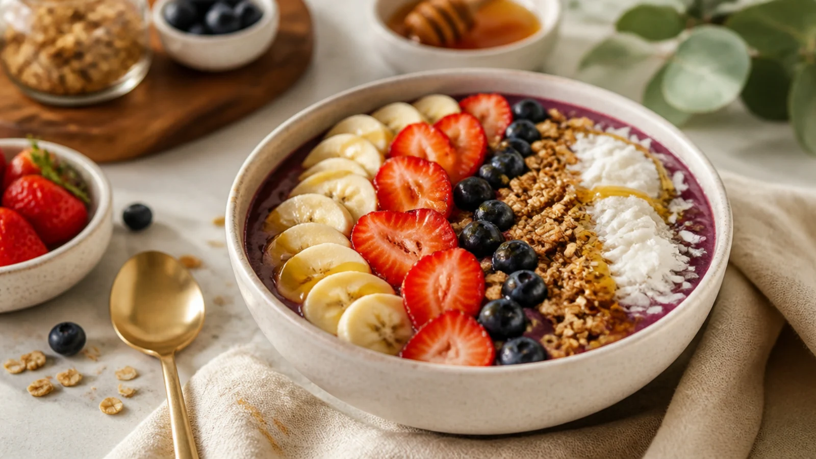 Ninja Creami Acai Bowl Recipes to Blend — acai bowl plated and ready to serve