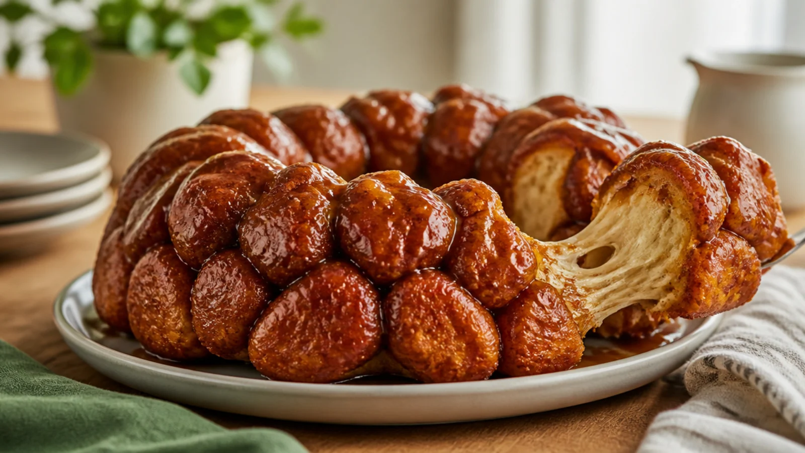Savory Pizza Monkey Bread Recipes to Try — monkey bread plated and ready to serve