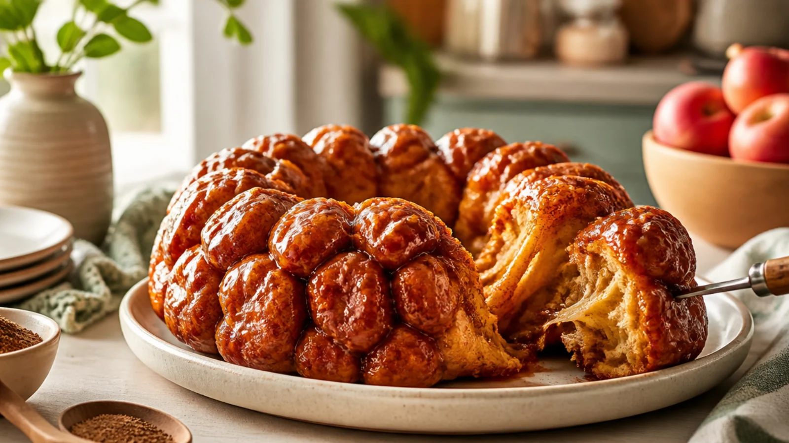 Pull Apart Monkey Bread Recipes to Share — monkey bread plated and ready to serve