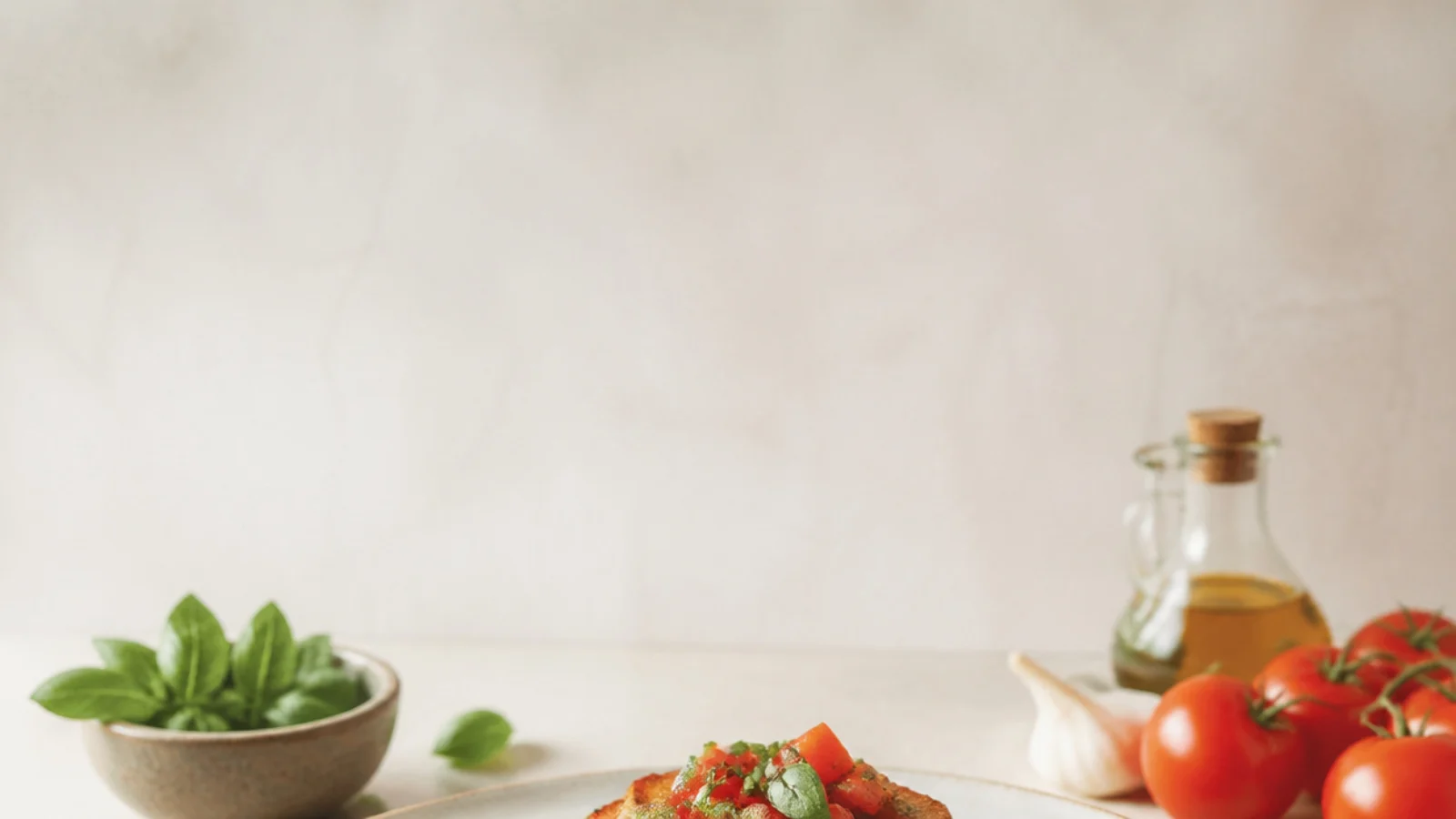 Pinterest pin for 15 Simple Bruschetta Recipes Done Right