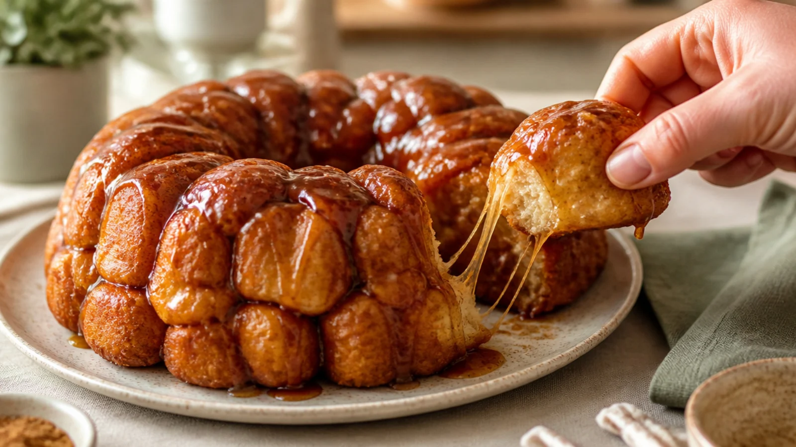 Sourdough Monkey Bread Tips Worth Learning — monkey bread plated and ready to serve