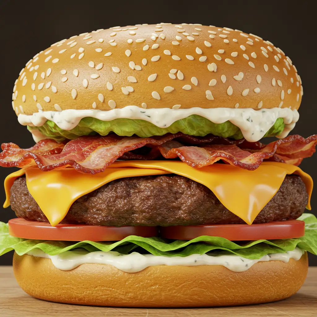 Backyard Bacon Ranch Stackburger (2)